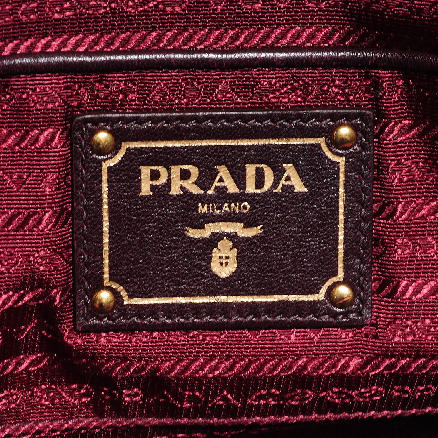 Prada Tessuto Nylon Gaufre Tote Bordeaux 8 of 11