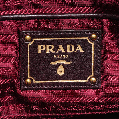 Prada Tessuto Nylon Gaufre Tote Bordeaux 8 of 11