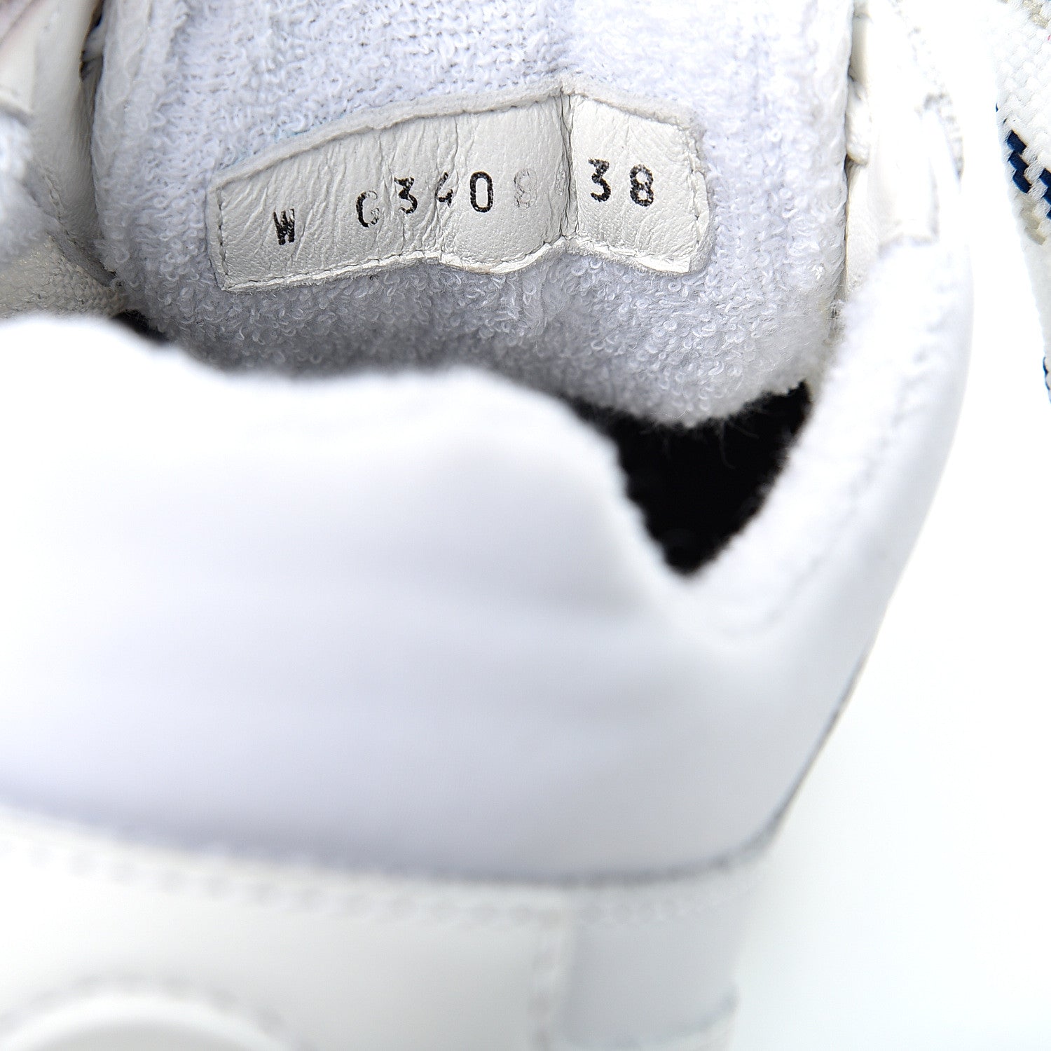 Chanel Calfskin Mesh Lycra Womens Logo Sneakers 38 White 9 of 9