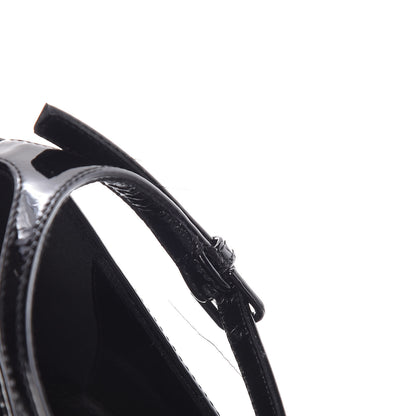 Saint Laurent Patent Opyum Appelle Moi Ankle Strap Pump 36 Black 9 of 12