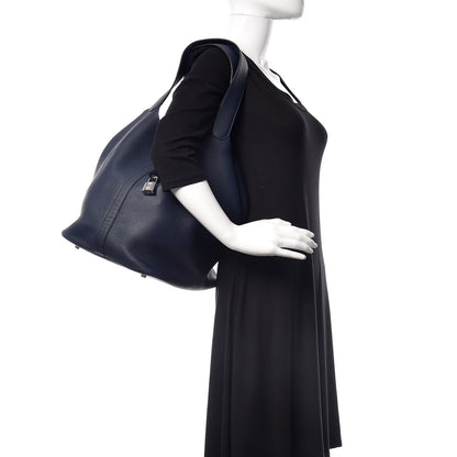 Hermes Taurillon Clemence Picotin Lock TGM Bleu Abysse 2 of 7