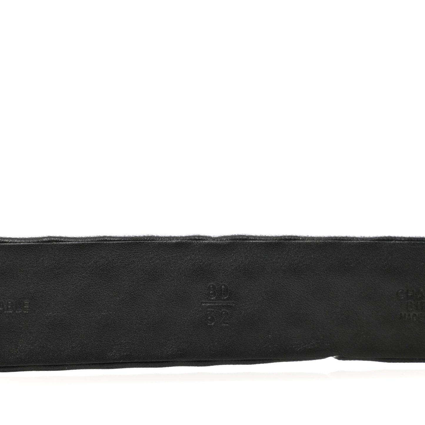 Lambskin Studded CC Chain Belt 80 32 Black