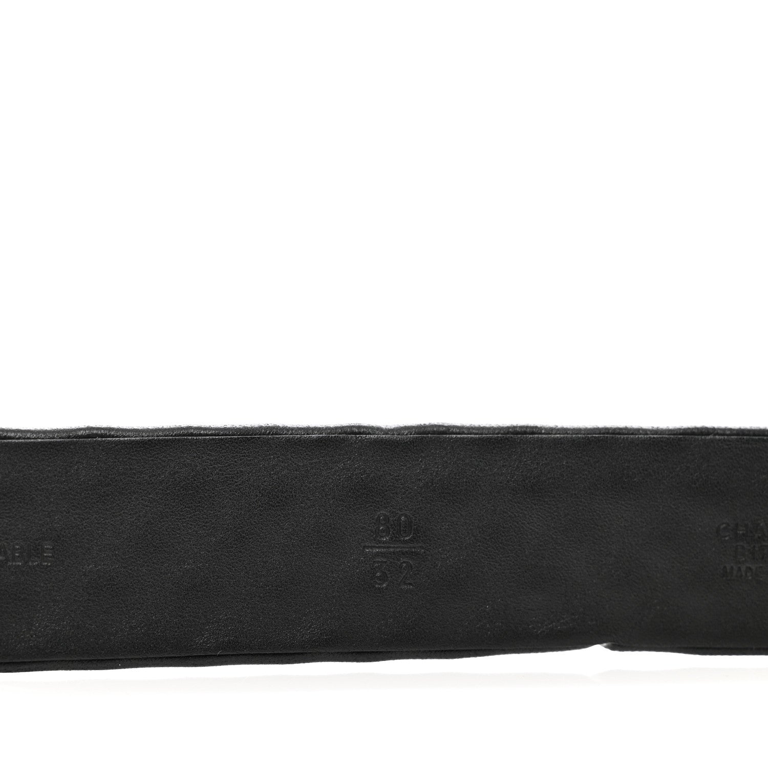 Chanel Lambskin Studded CC Chain Belt 80 32 Black 4 of 7