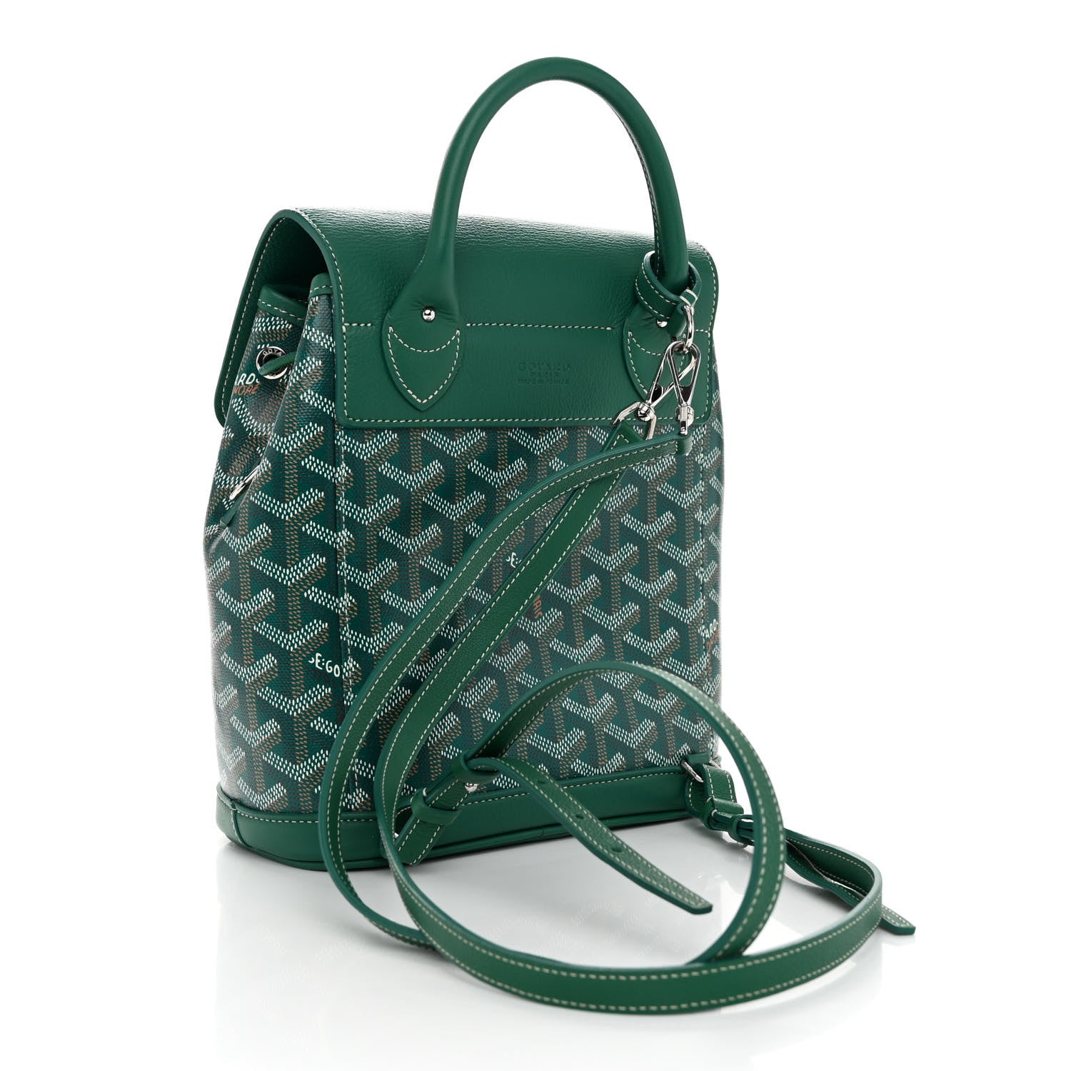 Goyard Goyardine Calfskin Mini Alpin Backpack Green 3 of 9