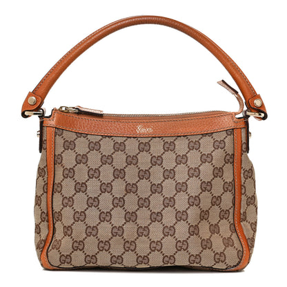Gucci Monogram Top Handle Bag Brown 1 of 12
