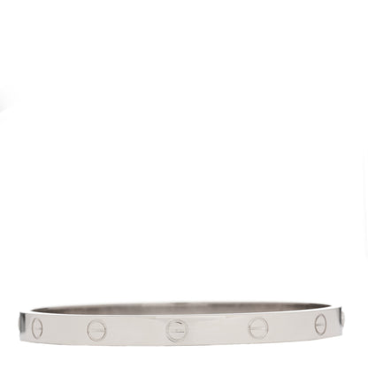 Cartier 18K White Gold LOVE Bracelet 19 1 of 3