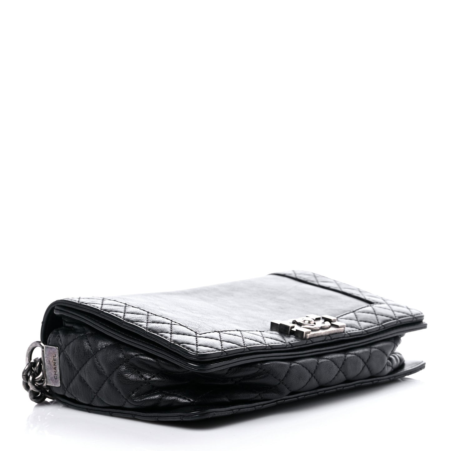 Calfskin New Medium Boy Reverso Flap Black