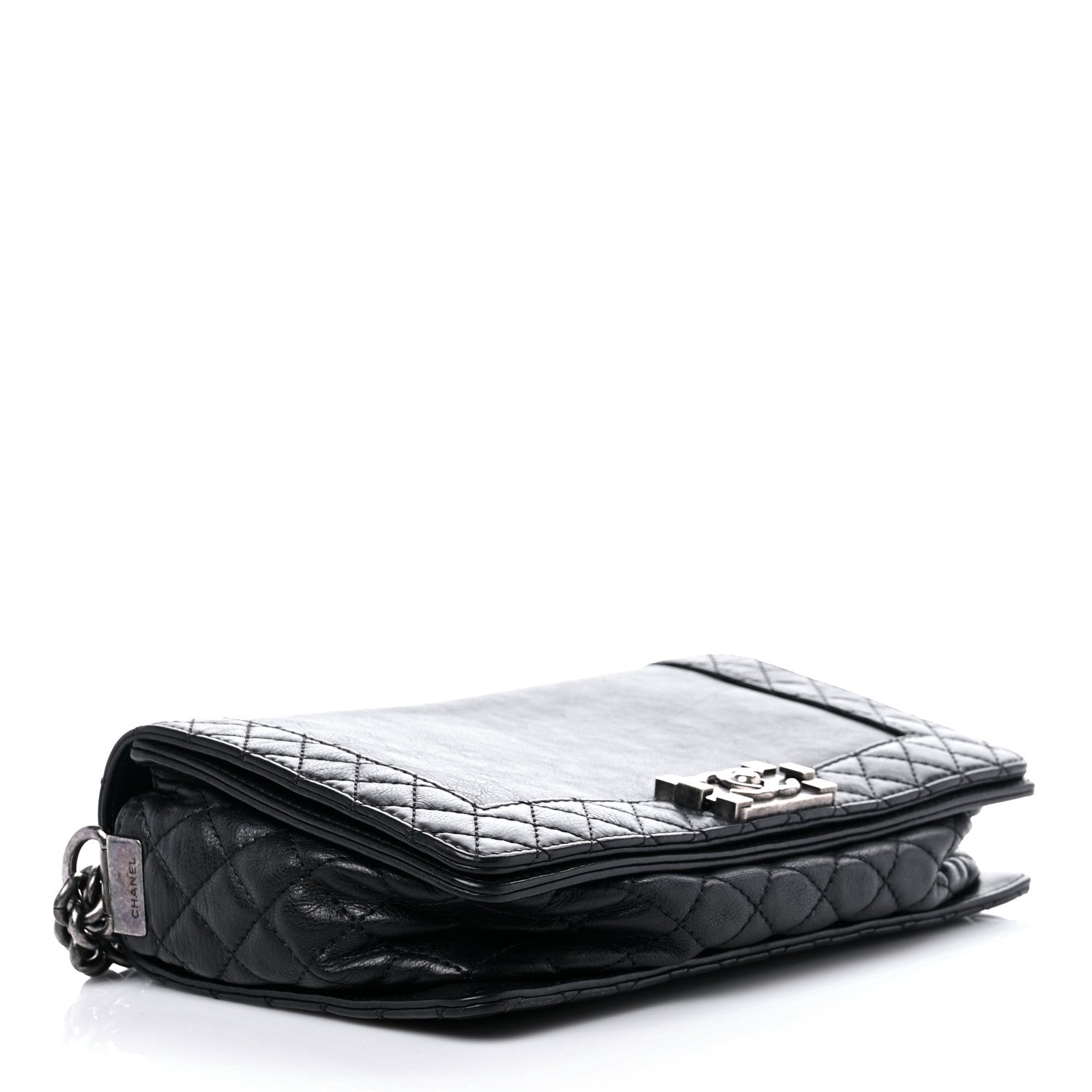 Chanel Calfskin New Medium Boy Reverso Flap Black 4 of 15