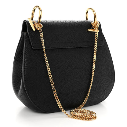 Chloe Grained Lambskin Drew Shoulder Bag Black 3 of 10