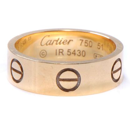 Cartier 18K Pink Gold 5.5mm LOVE Ring 51 5.75 1 of 6
