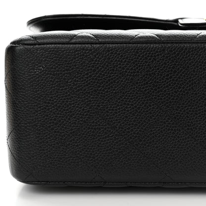 Chanel Caviar Quilted Jumbo Double Flap Black 15 of 15