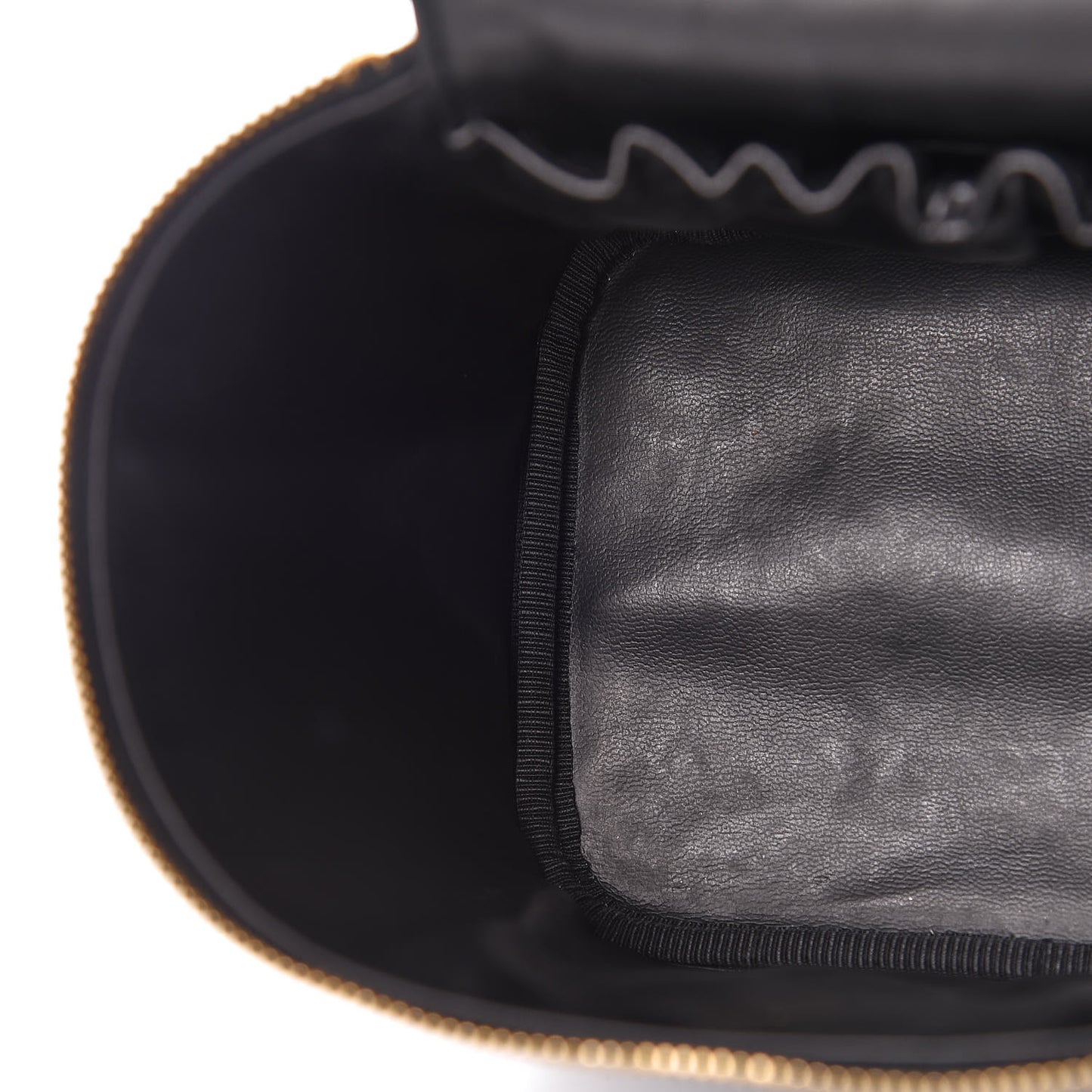 Patent Vanity Cosmetic Case Black