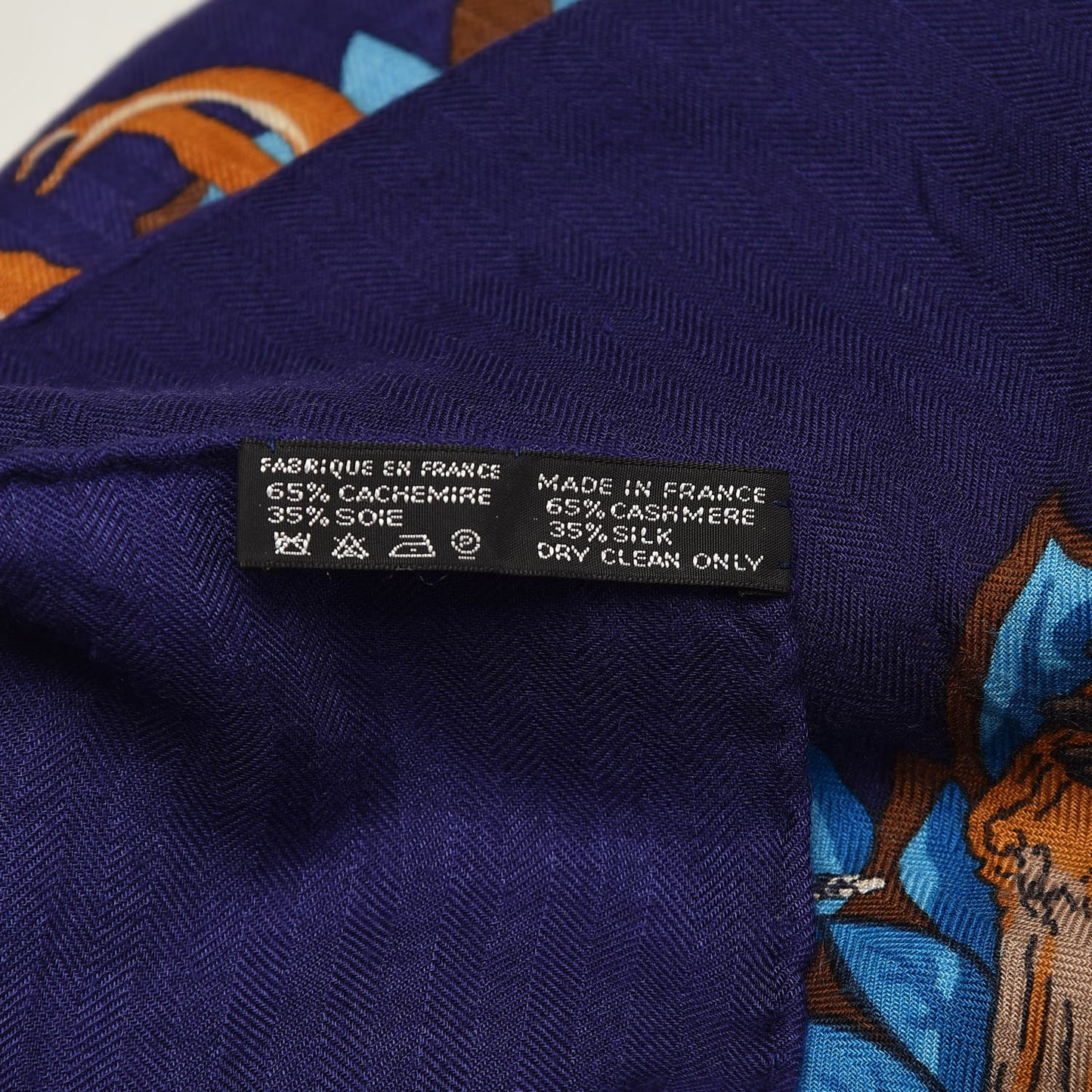 Cashmere Silk Jungle Love Shawl 140 Indigo Prune Bleu