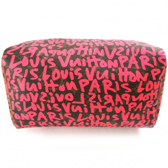 Monogram Graffiti Speedy 30 Fuchsia