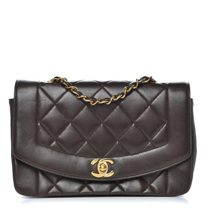 Chanel Lambskin Quilted Small Single Flap Brown 1 of 15