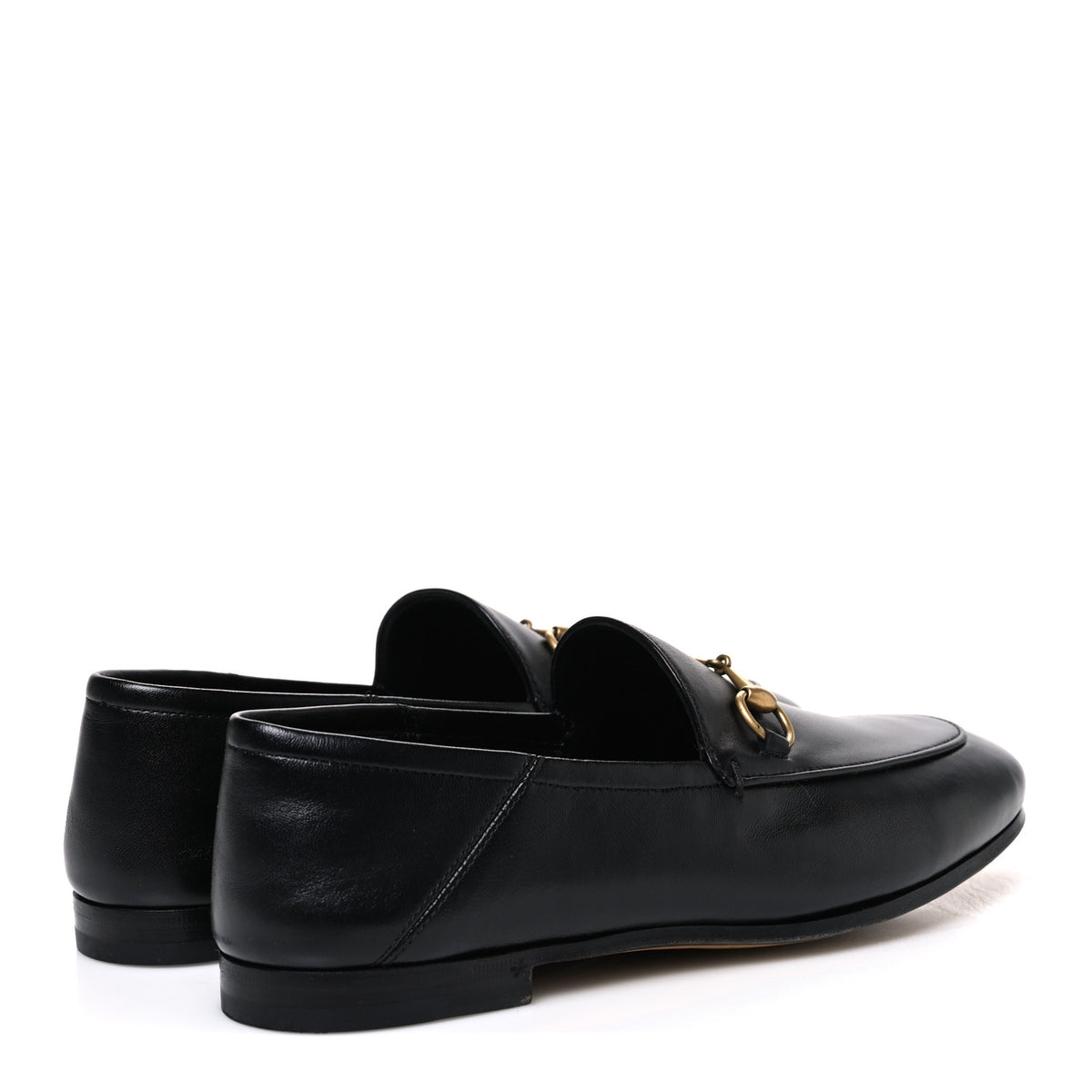 Lambskin Womens Brixton Horsebit Loafers 38 Black
