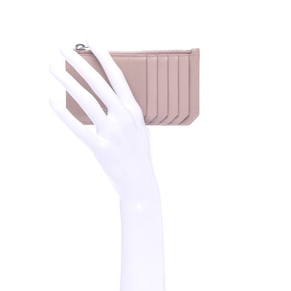 Saint Laurent Calfskin 5 Fragments Zip Pouch Card Holder Pale Pink 2 of 7