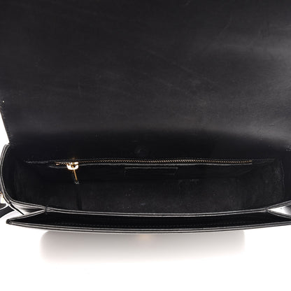 Saint Laurent Smooth Calfskin Medium Classic Monogram Universite Bag Black 5 of 20