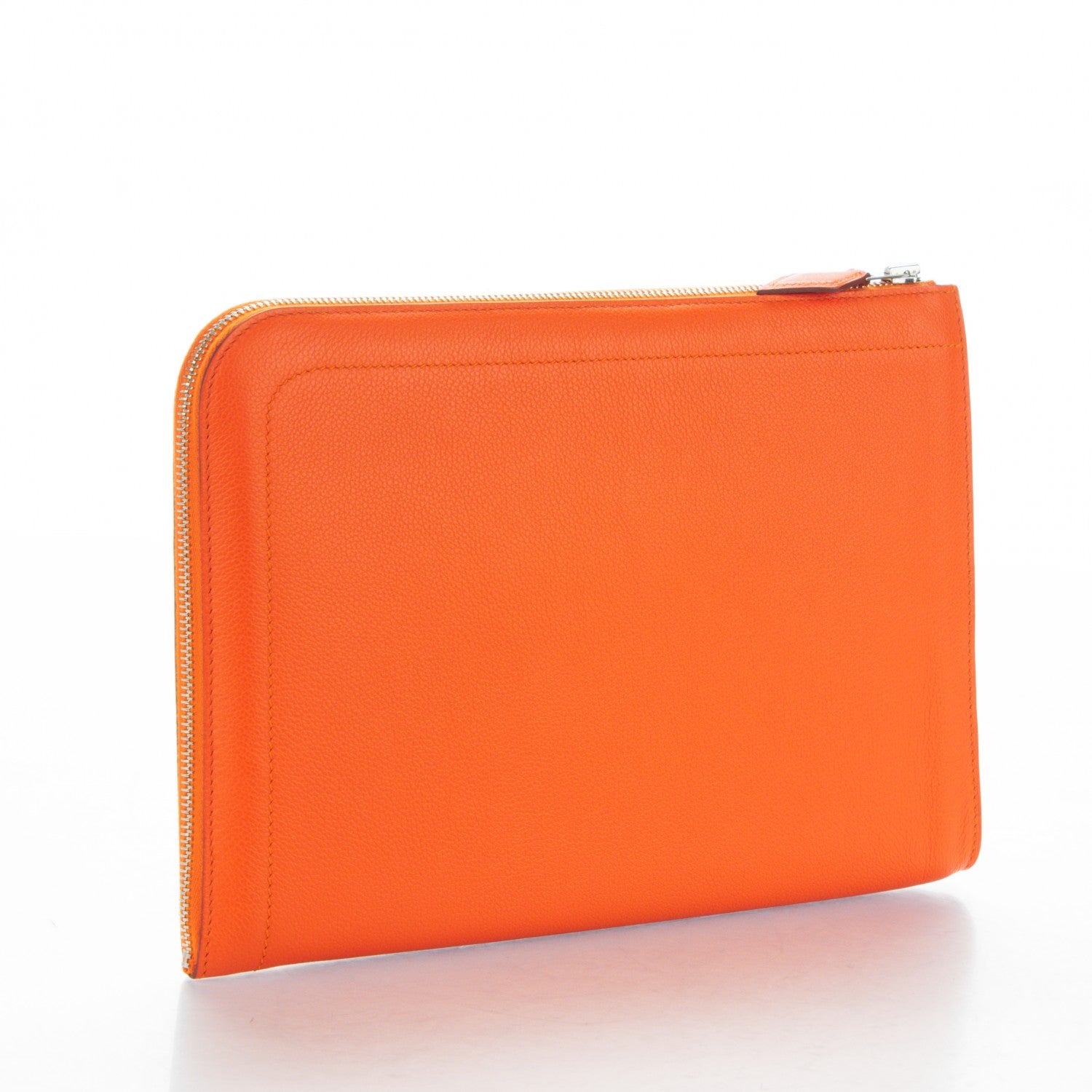 Hermes Evercolor Zip Tablet Portfolio Feu 226459 – FASHIONPHILE