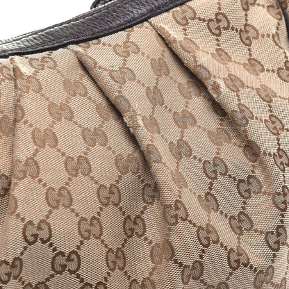 Gucci Monogram Medium Sukey Hobo Dark Brown 12 of 12