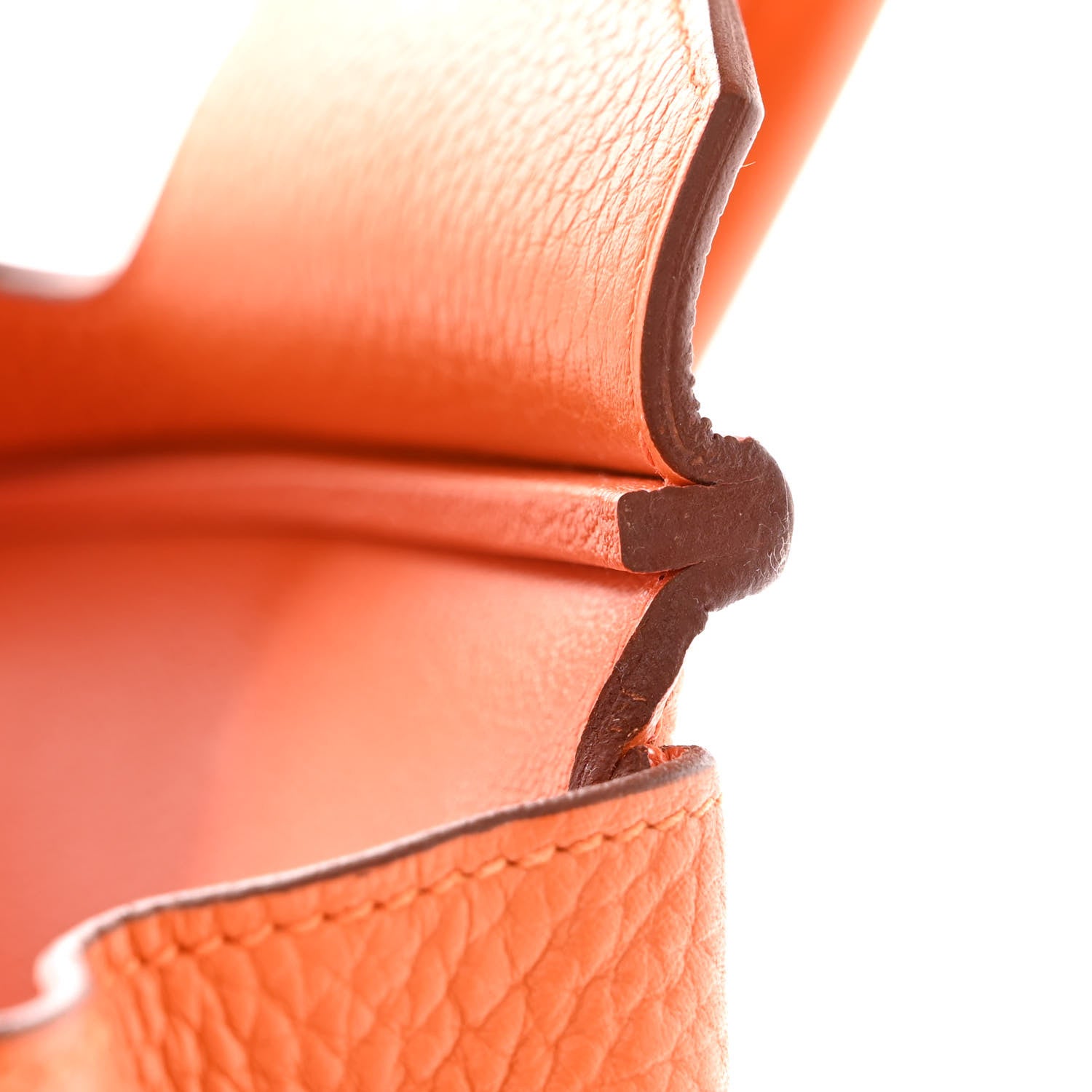 Hermes Taurillon Clemence Birkin 30 Orange 11 of 18