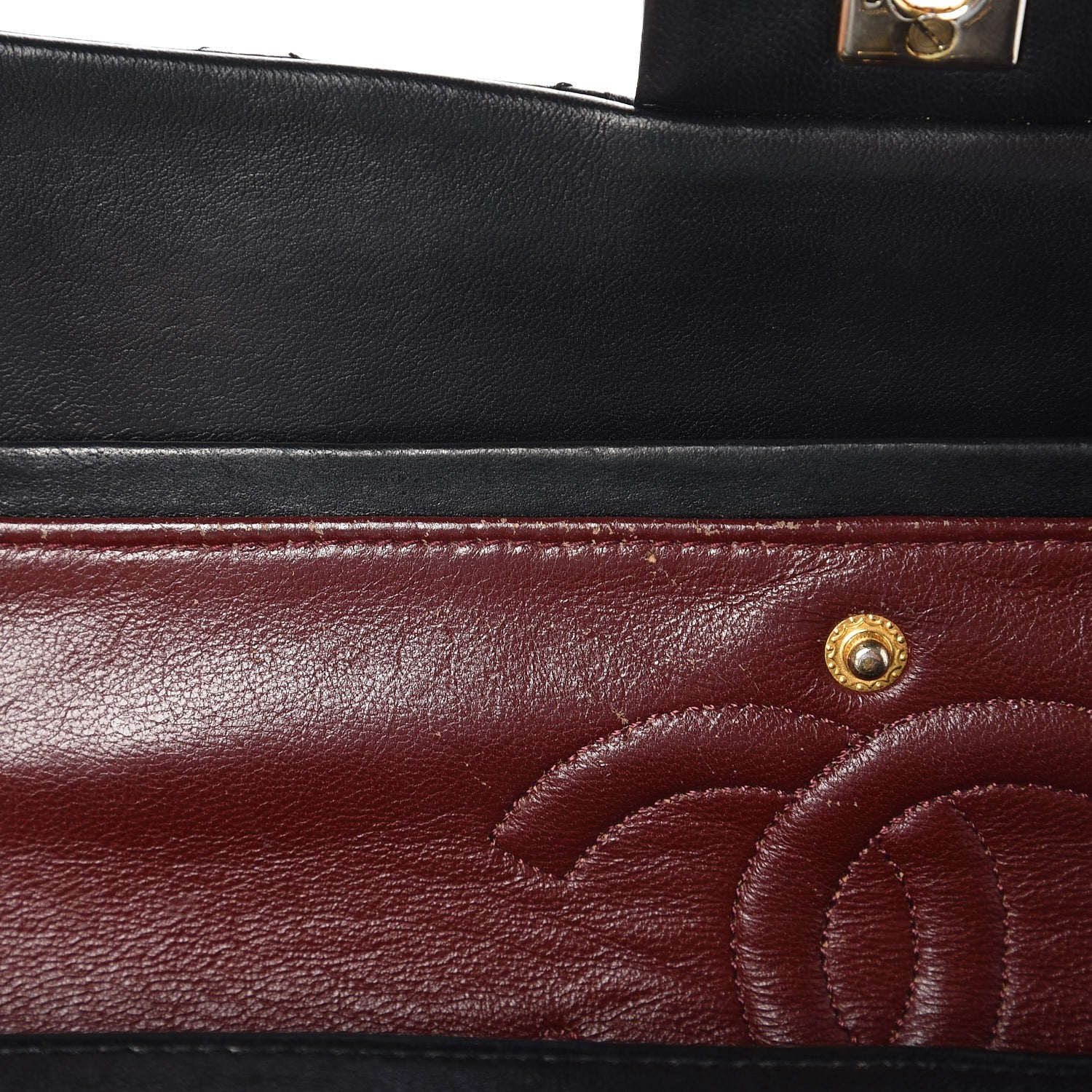 Chanel Lambskin Quilted Medium Double Flap Black 8 of 8