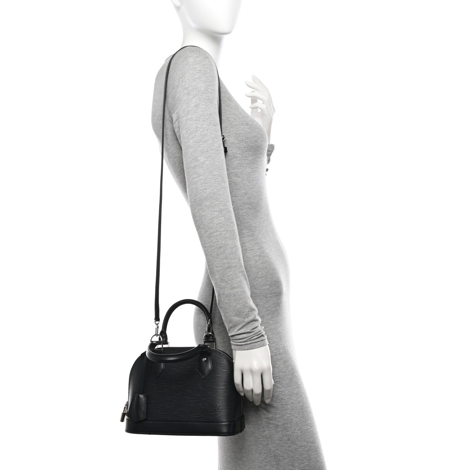 Louis Vuitton Epi Alma BB Black 2 of 10