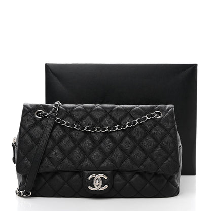 Chanel Caviar Quilted Jumbo Easy Flap Black 13 of 13
