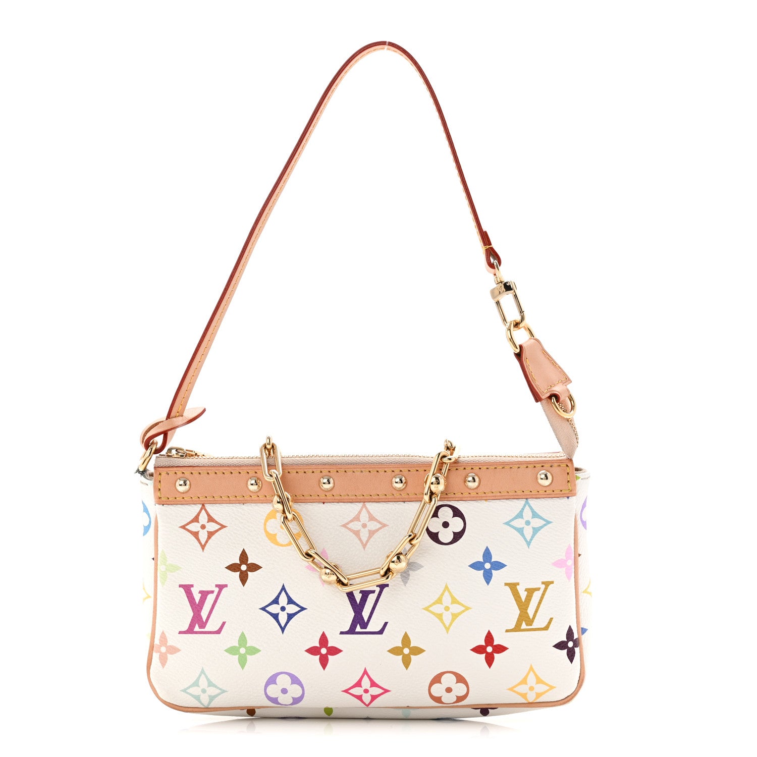 Louis Vuitton LV X TM Monogram Multicolor Pochette Accessories White 1 of 9