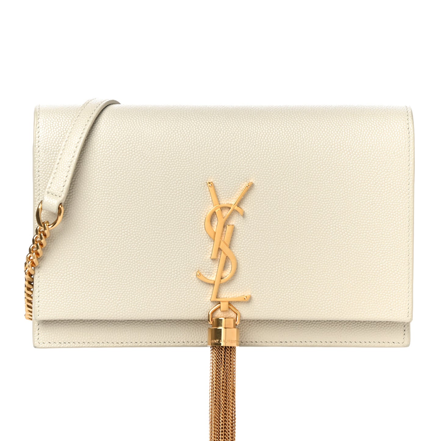 Grain De Poudre Classic Monogram Kate Tassel Chain Wallet Crema Soft