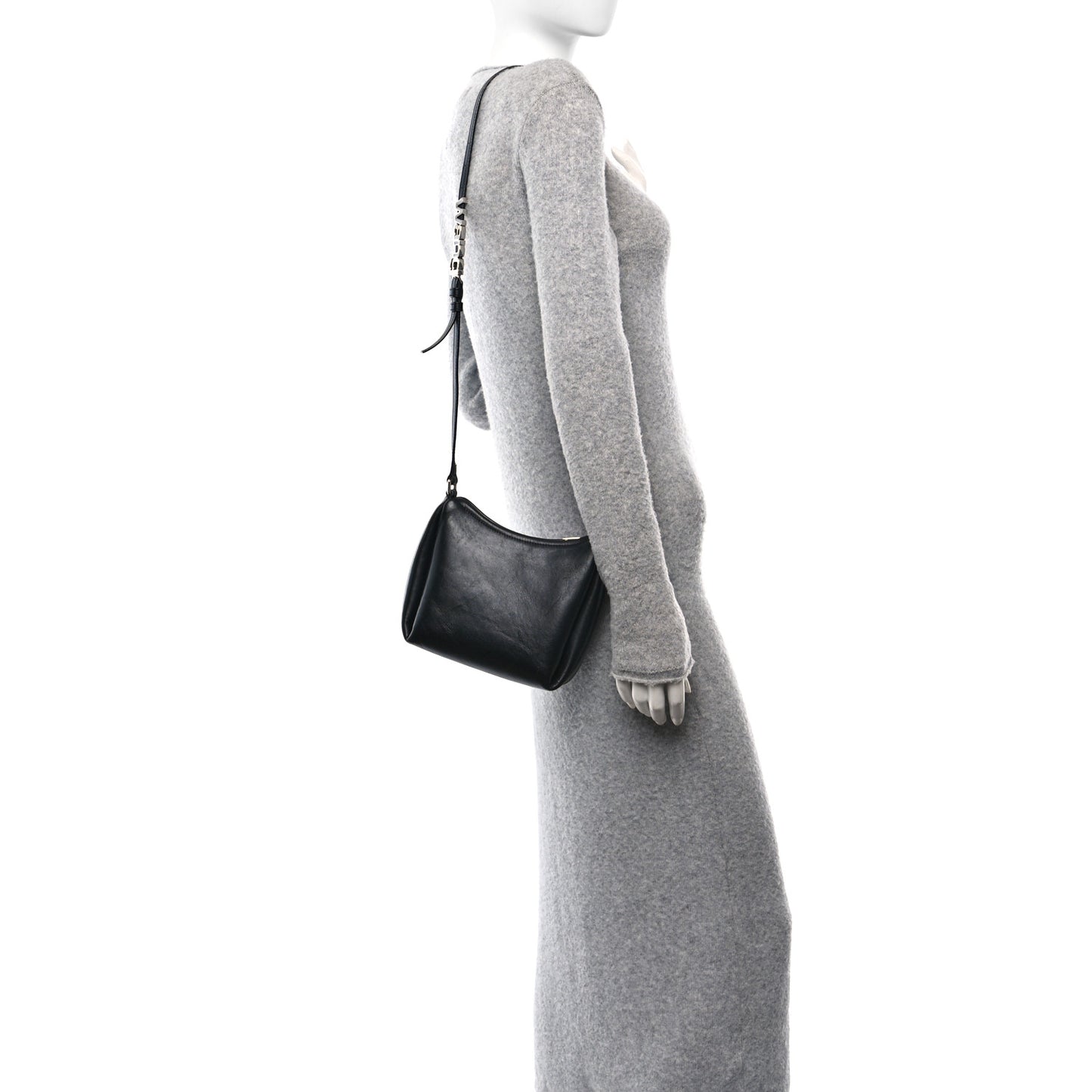 Smooth Calfskin Marquess Crossbody Bag Black