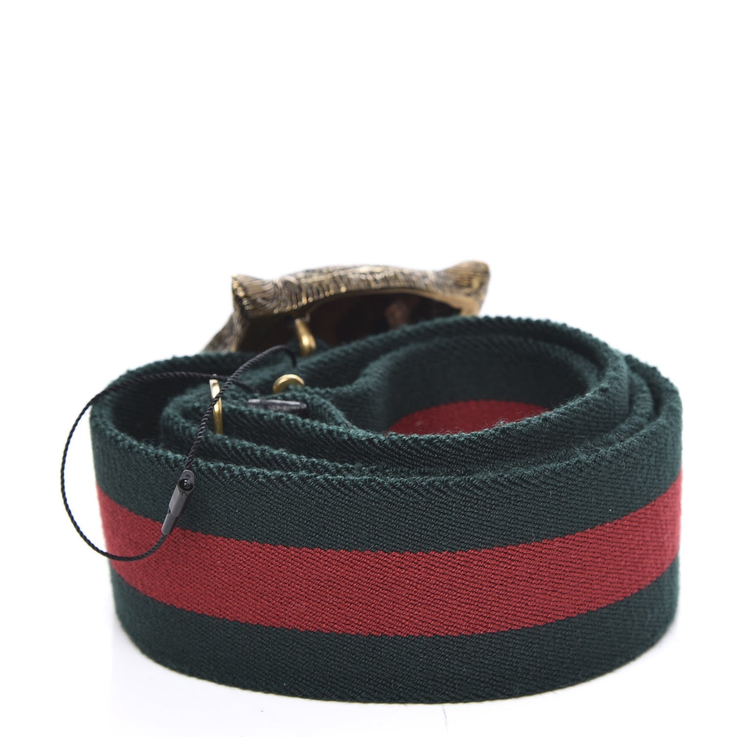 Web Feline Buckle Belt 90 36 Green Red