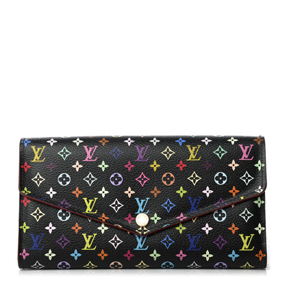 Louis Vuitton Monogram Multicolor Sarah Wallet NM Black Grenade 1 of 7