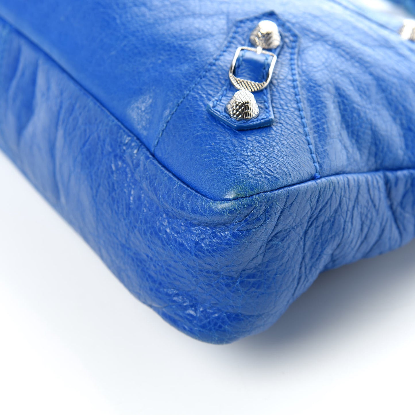 Agneau Giant 12 Silver Hardware Town Bleu Lazuli