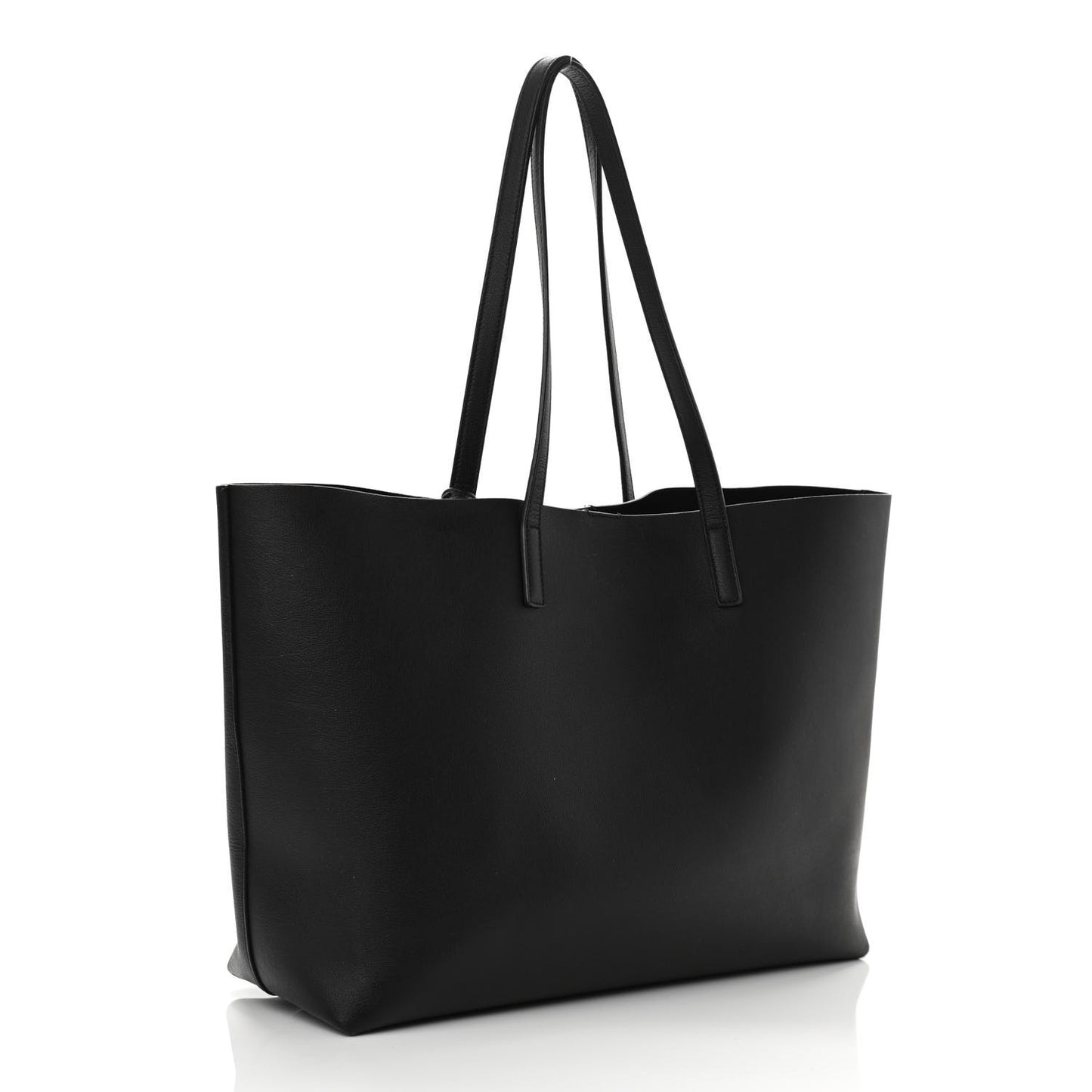 Calfskin Large Shopping Tote Black