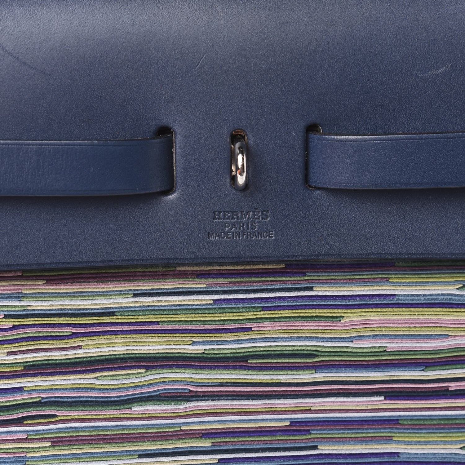 Hermes Barenia Vibrato Herbag 30 PM Indigo 6 of 10