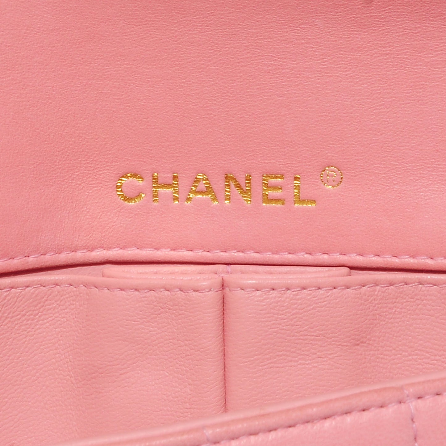 Lambskin East West Chocolate Bar Flap Pink