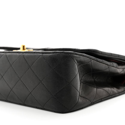 Chanel Lambskin Quilted Medium Double Flap Black 11 of 13