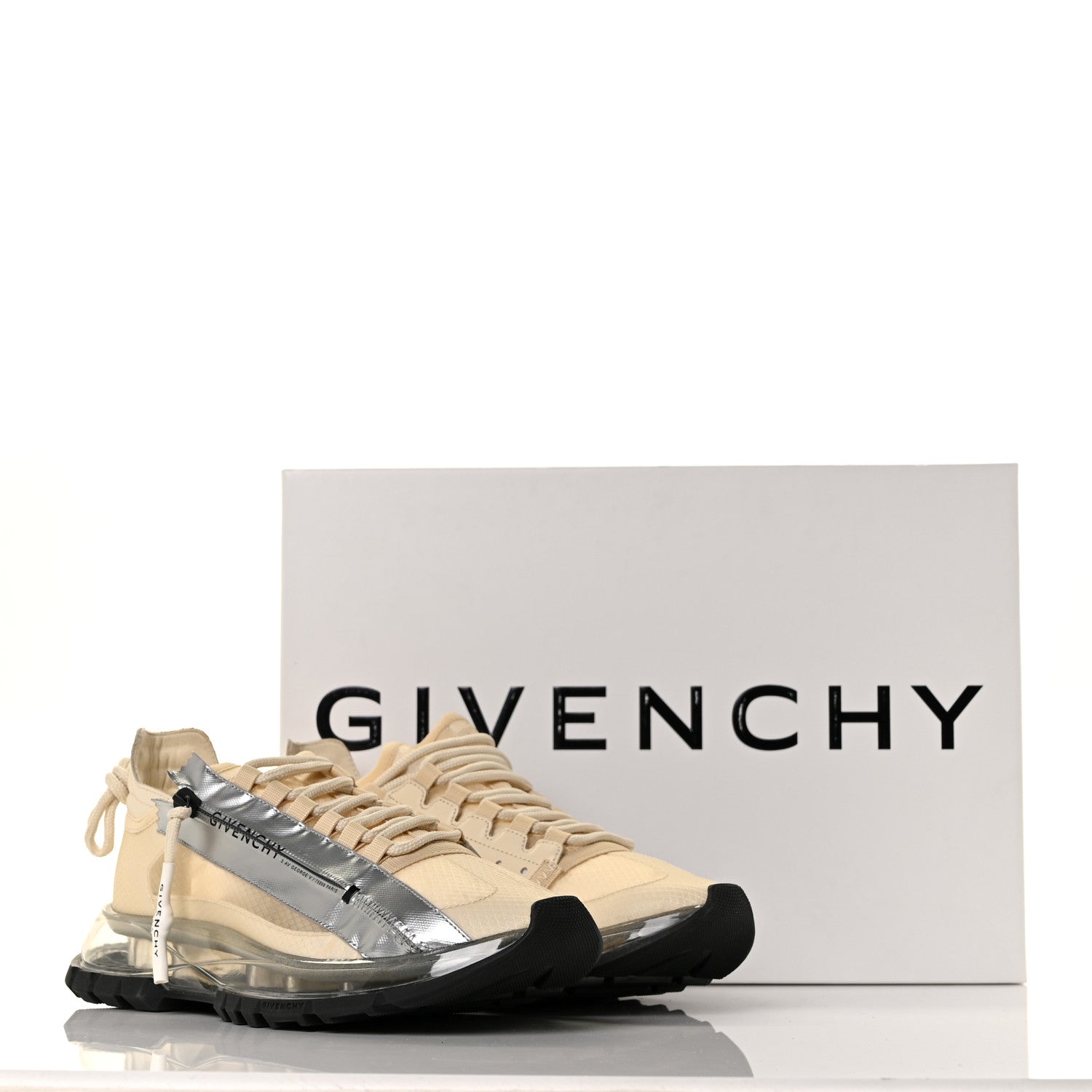 Givenchy Calfskin Spectre Low Runners Sneakers 38 Off White Black 8 of 8