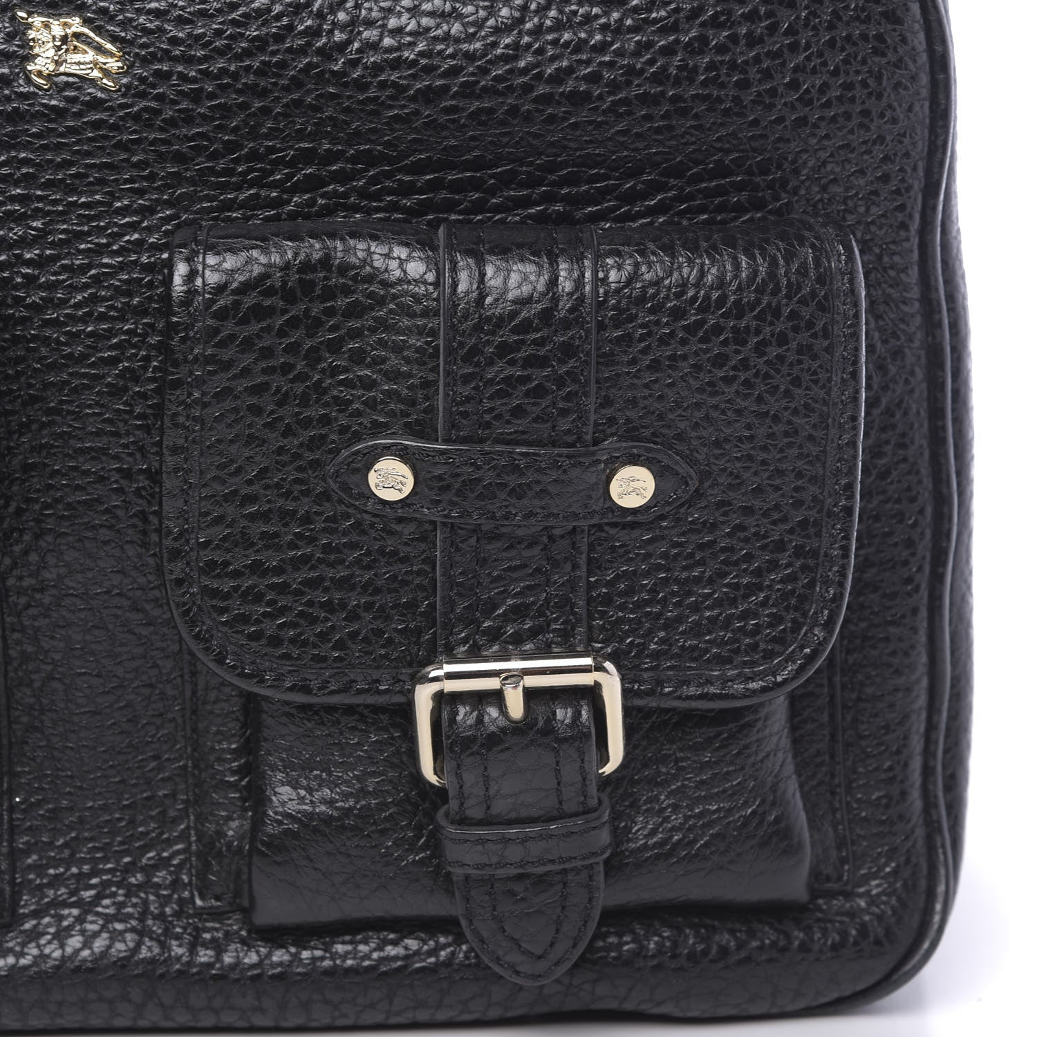 Burberry Hertiage Grain Medium Chadwich Tote Black 10 of 14