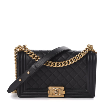 Chanel Caviar Quilted Medium Boy Flap Black 1 of 10