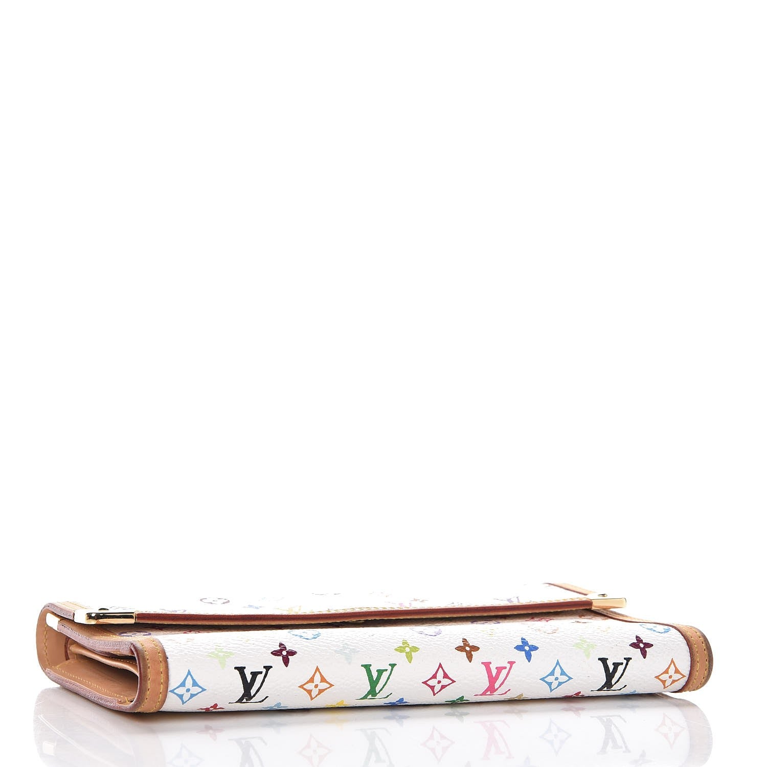 Louis Vuitton Monogram Multicolor Porte Tresor International Wallet White 4 of 9