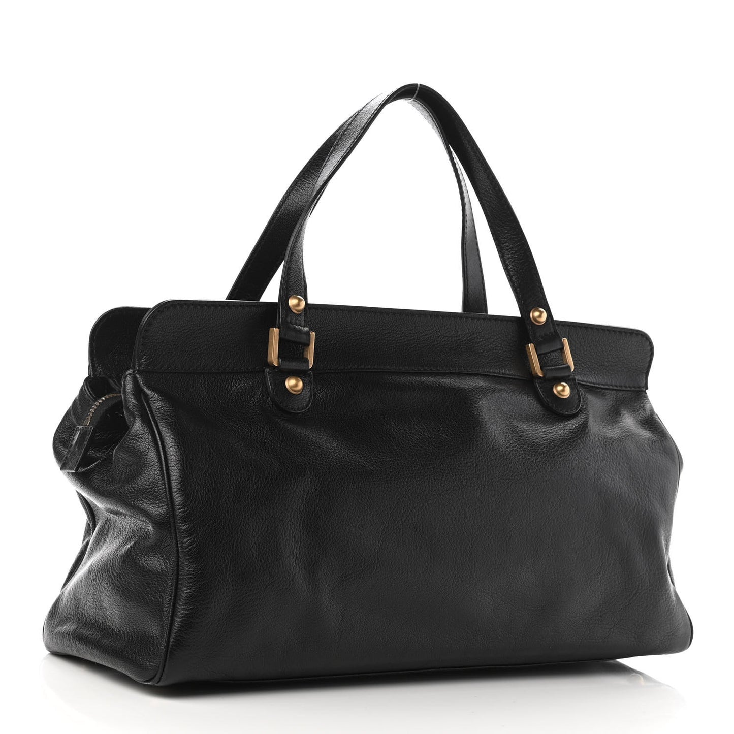 Calfskin Blondie Satchel Black