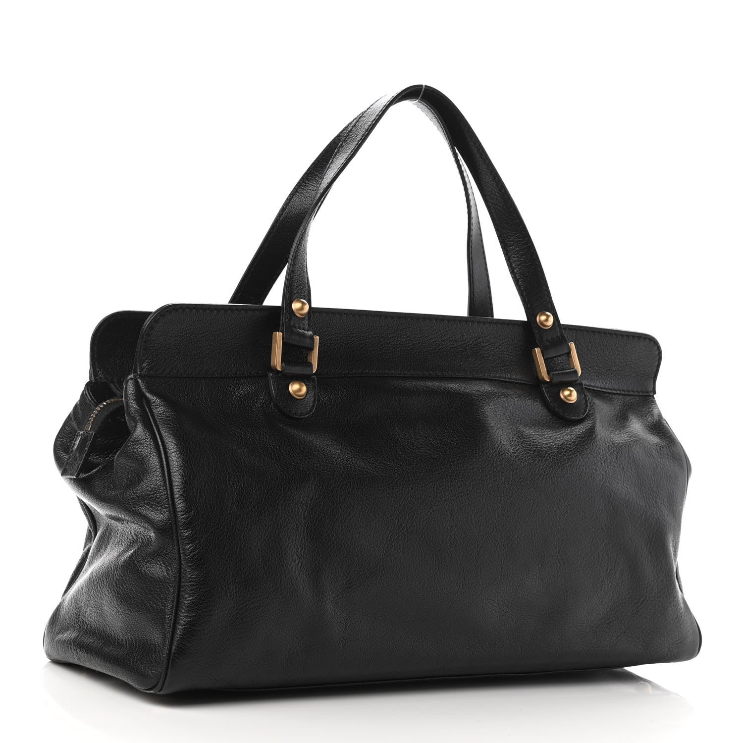 Gucci Calfskin Blondie Satchel Black 3 of 10