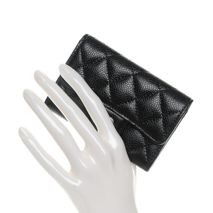 Chanel Caviar Quilted Coin Purse Black 2 of 8