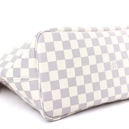 Louis Vuitton Damier Azur Neo Neverfull MM Rose Ballerine 6 of 15