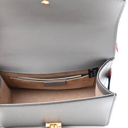 Gucci Calfskin Mini Sylvie Chain Shoulder Bag Deep Grey 5 of 9