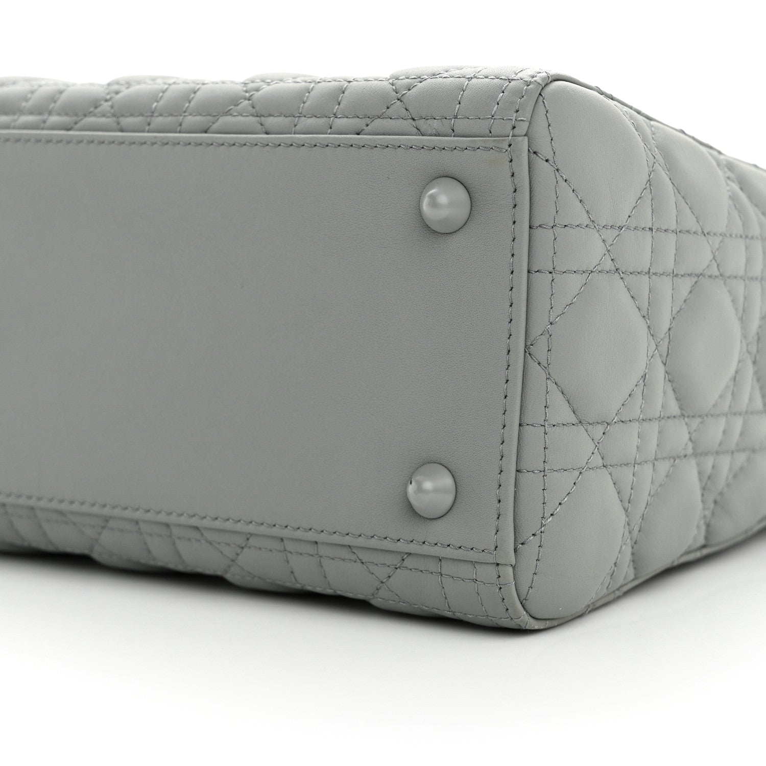 Christian Dior Ultra Matte Calfskin Cannage Large Lady Dior Grey Stone 10 of 10