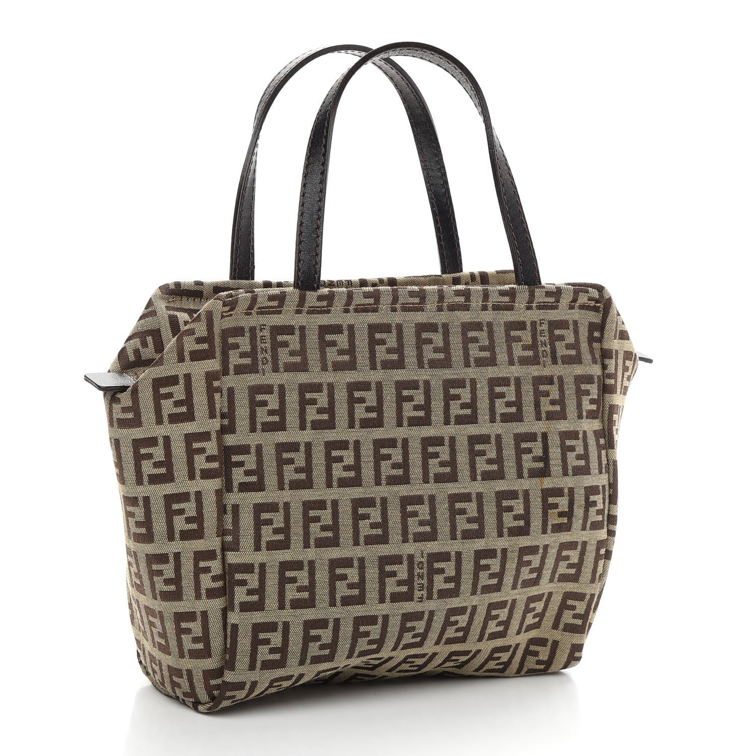 Fendi Zucchino Small Tote Tobacco 2 of 8