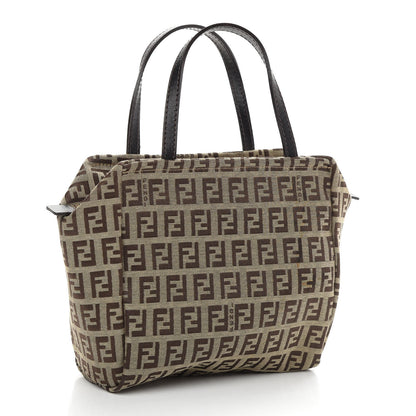 Fendi Zucchino Small Tote Tobacco 2 of 8
